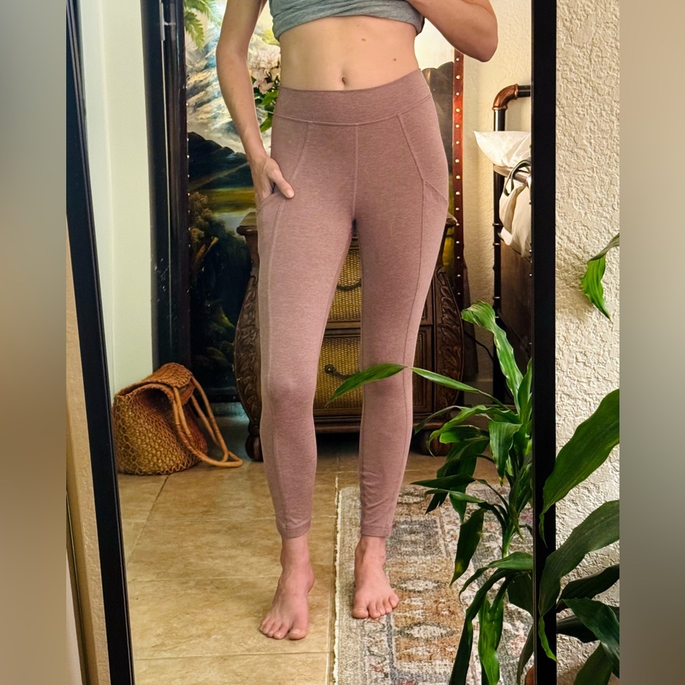 Lululemon High-Waist Soft Mauve Stretch Leggings